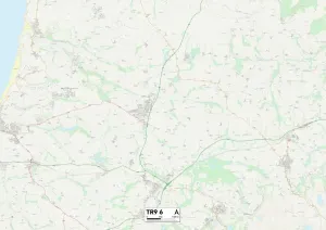 TR - Truro Stampe: Cornovaglia TR9 6 Mappa