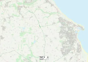 Stampa con cornice : Hartlepool TS27 3 Map Stampa con cornice : Hartlepool TS27 3 Map