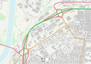 TS - Middlesbrough Stampe: Middlesbrough TS1 5 Map