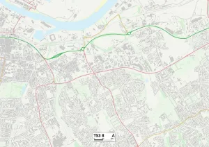 Middlesbrough TS3 8 Map