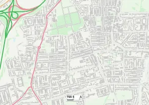 TS - Middlesbrough Stampe: Middlesbrough TS5 5 Map