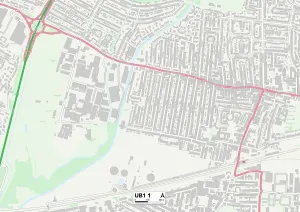 Ealing UB1 1 Mappa