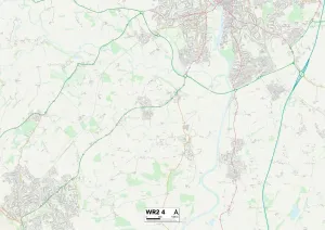 WR - Worcester Stampe: Worcester WR2 4 Mappa