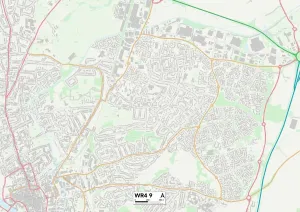 Immagini datate 13 maggio 2020: Worcester WR4 9 Mappa