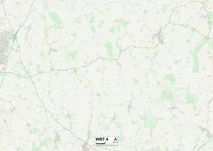 WR - Worcester Stampe: Worcester WR7 4 Mappa