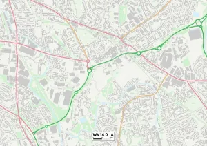 Wolverhampton WV14 0 Mappa