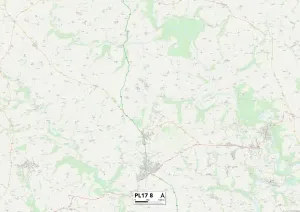 PL - Plymouth Stampe: Cornovaglia PL17 8 Mappa