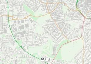 Coventry CV5 6 Mappa