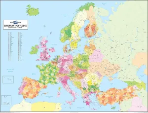Immagini datate: Mappa dei Codici Postali Europei