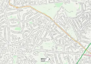 WV - Wolverhampton Stampe: Wolverhampton WV3 7 Mappa