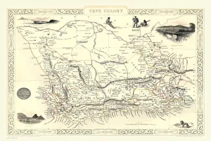 Historical Africa Maps Stampe: T045