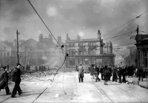 0000a0099 Stampe: Danni aerei della seconda guerra mondiale Liverpool Danni da bombe a Liverpool