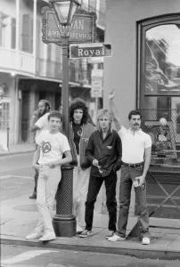 0000a0099 Stampe: Regina Da sinistra a destra John Deacon, Brian May, Roger Taylor