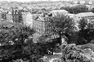 I giardini sul tetto a Derry e Toms in Kensington High Street, Londra.