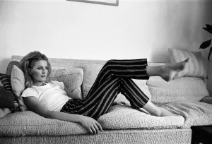 Vanessa Redgrave fotografata per un articolo di Donald Zec. 2 maggio 1966