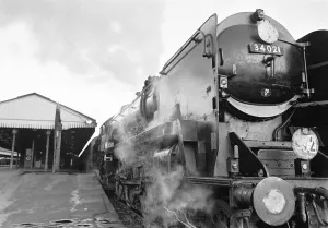 Numero 34021 Dartmoor una locomotiva Pacific di classe West Country di Bulleid.