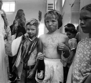 Vintage Fancy Dress Costumes Stampe: Children Fancy Dress Competition held at Cheylesmore Community Centre, Coventry