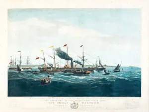 Il PS Great Western che parte da Bristol per la sua prima traversata negli Stati Uniti nel 1838.