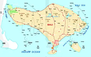 Giugno Stampe: Mappa di Bali