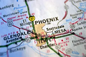 Mappa ravvicinata di Phoenix.
