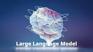Immagini datate 18 marzo 2024: Modelli linguistici di grandi dimensioni Concetti di Intelligenza Artificiale