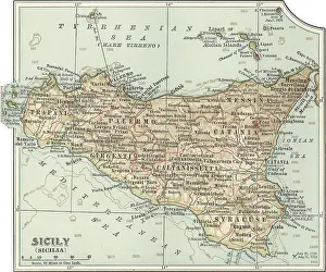 Mappa della Sicilia