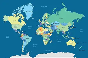 Immagini datate 7 maggio 2024: Mappa dei paesi del mondo regioni vettoriali.