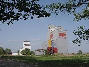 Ripristinato, 1927, graniere elevatore, Val Marie, Saskatchewan, Triangolo Palliser, Brian Martin RMSF,, grande dimensione file.