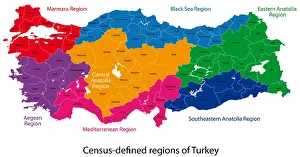 Giugno Stampe: Mappa della Turchia