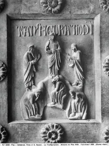 Middle Ages European Artwork Stampe: Bronze panel representing the Transfiguration