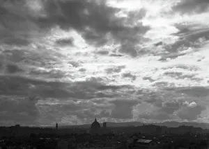 Cityscape With Cloudy Sky Stampe: Clouds over Florence
