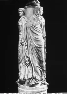 Greco Roman Mythology Figures Stampe: Column with dancing figures representing the Hours, preserved in the Vatican Museums