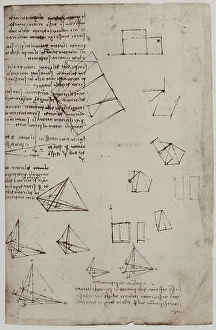 Renaissance Art Styles Stampe: Construction of solid geometric figures