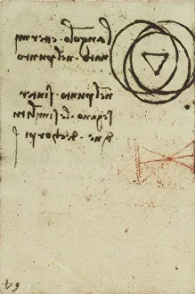 Leonardo da Vinci's Geometric Study Print