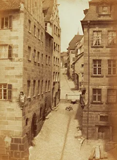 Old Town Street Scene Photography Stampe: Nuremberg
