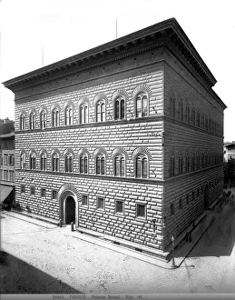 Florence Italy Landmark Stampe: Palazzo Strozzi