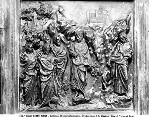 Early Renaissance Sculpture Stampe: Panel representing the Preaching of John the Baptist