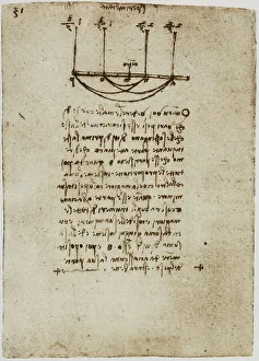 Leonardo da Vinci's Print of Physical Observations