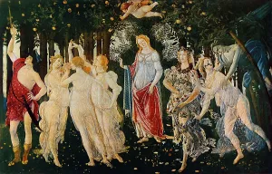 Cupido Stampe: La Primavera Print, Galleria degli Uffizi Florence