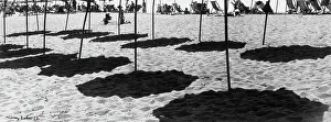 Italian Beach Photography Stampe: Shadows on the beach