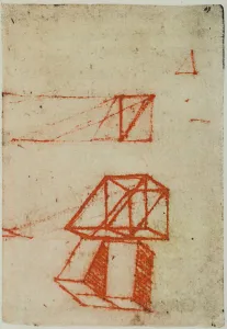 European Renaissance Styles Stampe: Solid geometric figures, page from the Codex Forster II