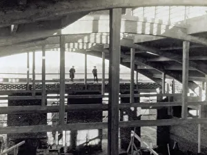 Industrial Architecture Stampe: Part of the structure inside the S.A.P.M.A.R.G. plant in Corsico, near Milan