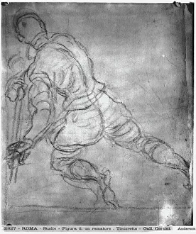 European Renaissance Styles Stampe: Study for the figure of a rower