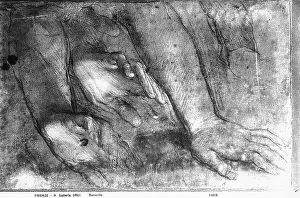 Studio of Hands Print by Federico Barocci