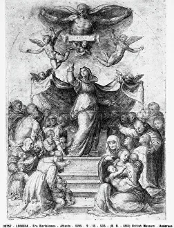 Renaissance Period Artwork Stampe: Study for a religious composition with the Virgin