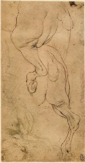 European Art First Millennium A.D Stampe: Study of a running horse