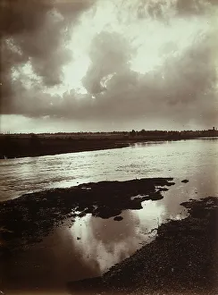 Cloud Formations In The Sky Stampe: Sunset on the Po river