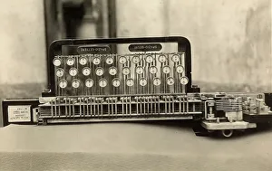 Vintage Communication Device Stampe: A teleprinter