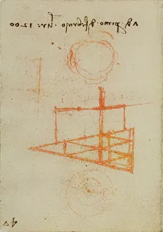 High Renaissance Drawings Stampe: Various drawings and notes, study from the Codex Forster III
