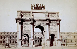 Neoclassical Architecture Europe Stampe: View of the Arc de Triomphe